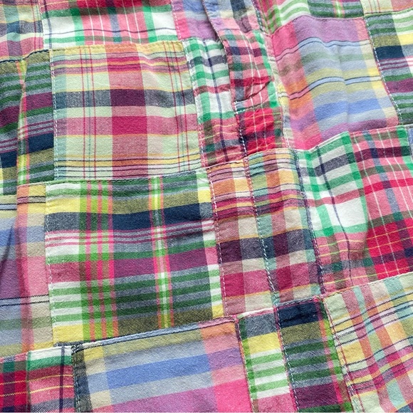 Tommy Hilfiger Pink Preppy Plaid Quilted Patchwork Skirt Size 12 - Picture 6 of 7